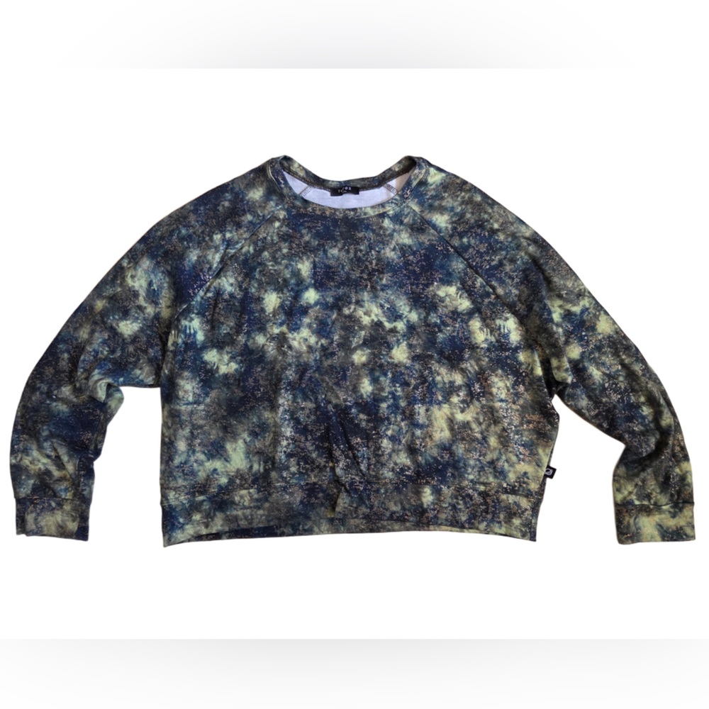 Fantasy Forest Green Tie-Dye Long Sleeve Sweatshirt